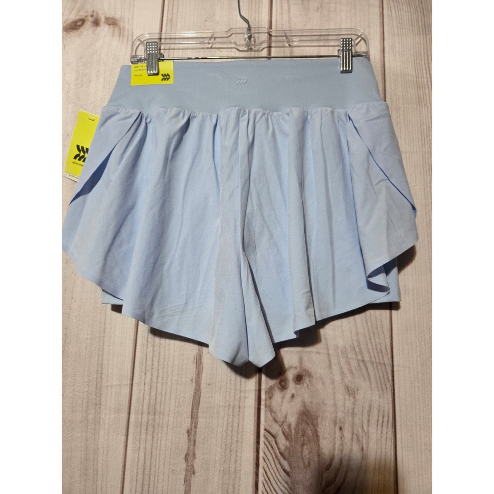 All in Motion Womens High Rise Active‎ Light Run Shorts Light Blue Skort Size M - Picture 2 of 8